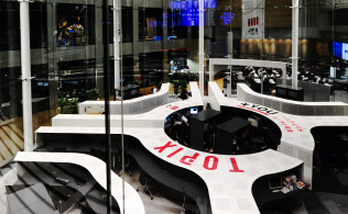 東証大引け、３日続落 ３カ月半ぶり１万7000円割れ 主力株に売り