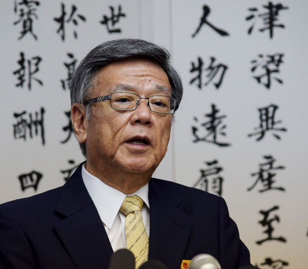 翁長知事、国提訴の方針発表 辺野古めぐり３件目の裁判