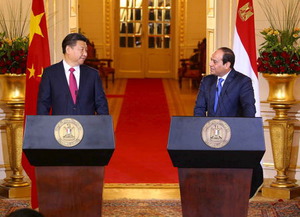中国、数十億ドル規模のエジプト向け投資・援助で合意