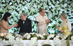 両陛下、戦争被害「深く心に」 フィリピンで晩さん会に出席