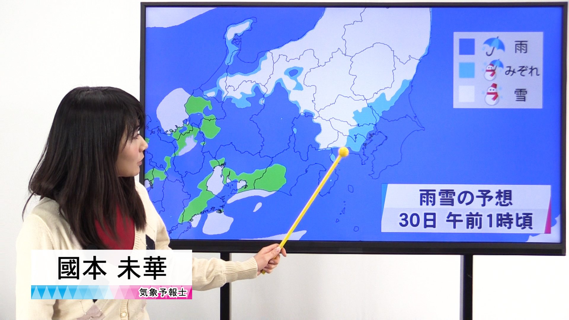 南岸低気圧で山沿いなど