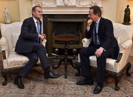 英首相、移民抑制策で協議継続へ ＥＵ大統領と会談