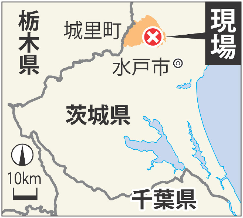 資材置き場の遺体は７７歳男性 茨城、顔に複数の殴られた痕