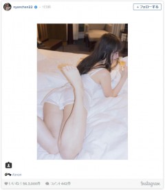 小嶋陽菜のベッド写真に「どえろい」「セクシーすぎる」の声