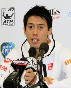 西岡が２回戦へ＝男子テニス