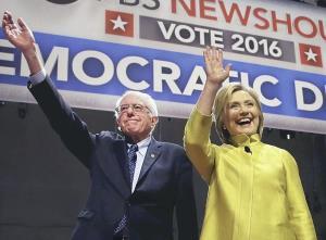 クリントン氏、防戦に回る場面も…米民主討論会 2016年02月12日 13時32分