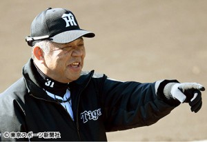 阪神掛布２軍監督寂し…記念勝利球を小豆畑が審判に
