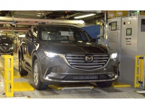 マツダ、新型3列シートのミッドサイズSUV「CX-9」の生産開始