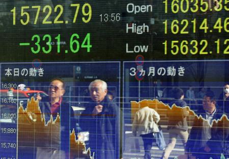 日経平均、終値２１８円安 ３営業日ぶり値下がり