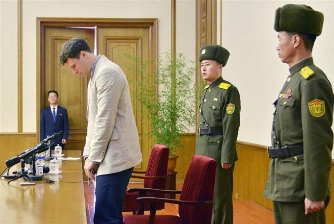 北朝鮮拘束の米大生が謝罪 安保理決議けん制か