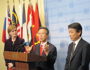 日米韓の国連大使が履行を要求