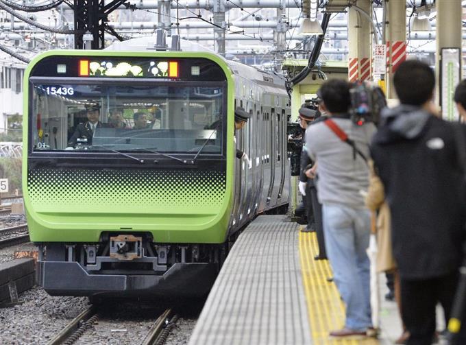 ３カ月ぶり運転再開＝山手線新型車両—ＪＲ東