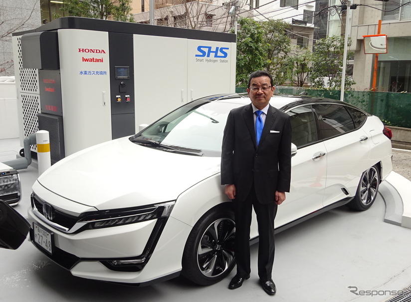 【ホンダ クラリティ フューエル セル】八郷社長「FCVのリーディングカンパニーと自負」