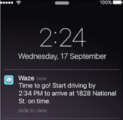 iOS版Wazeに「ドライブ計画」機能    交通状況反映した出発時刻を通知