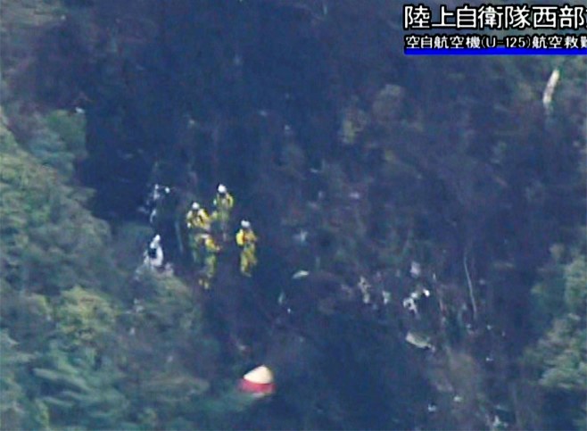 離陸直前の自衛隊機、地元住民が撮影 ６人死亡事故