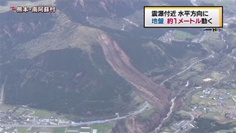 熊本「本震」のエネルギー、「阪神」の１・４倍 2016年04月16日 20時33分