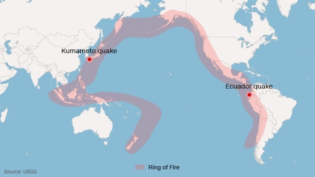 熊本とエクアドルの大地震、関連性は？