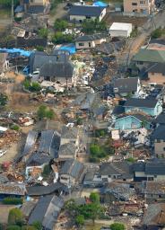 ２カ所同時に震度７ １６日の地震、観測史上初