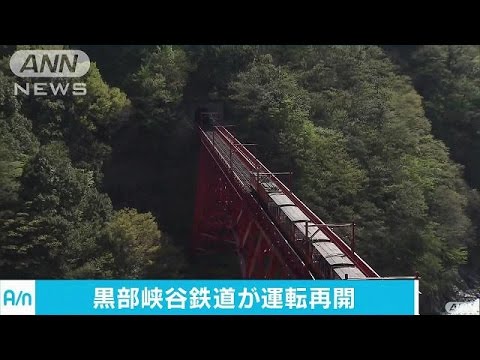 黒部に春の息吹 トロッコ電車、一部区間で運転再開