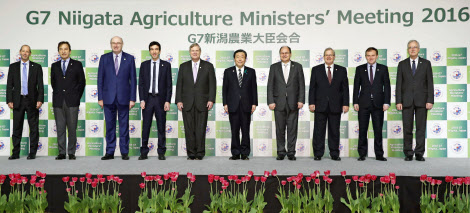 農業投資拡大で協力 Ｇ７農相会合が「新潟宣言」