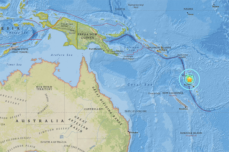 バヌアツでM7.0 被害情報なし