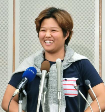 女子ゴルフ野村「金メダル取る」 リオ五輪は日本で準備
