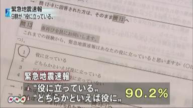 緊急地震速報、遅れる恐れ ２７日午後に２～１２秒