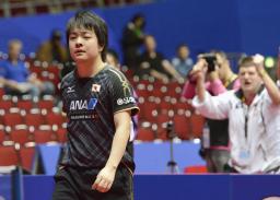 世界卓球、日本男子が格下に逆転負け 日本女子は開幕３連勝