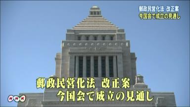 自民、郵政見直し法案を正式了承