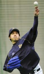 オリ・井川が初練習！１軍昇格へ本格始動