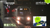 強風 瀬戸大橋の上で快速列車が立ち往生（香川県）