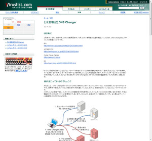 カスペルスキー、DNS設定を書き換えるウイルス「DNS Changer」の無償駆除ツールを公開