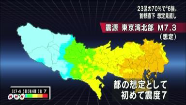 直下地震、都内の死者9600人 被害想定見直し