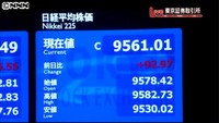 日経平均５日ぶり反発 ９５６１円０１銭（東京都）