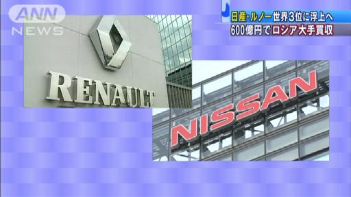 世界3位へロシア最大手を買収 日産・ルノー連合