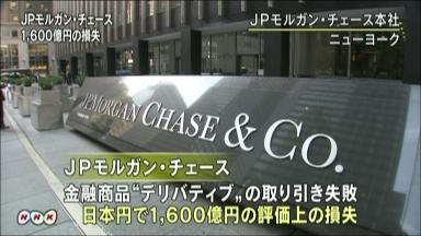 ＪＰモルガン、デリバティブで評価損20億ドル