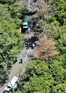 現場は急坂の山林 瑞浪で女性遺体発見