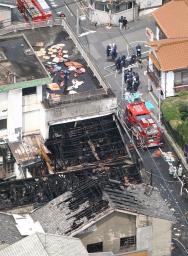 逃げる間なく死亡か＝ホテル火災で現場検証―広島県警