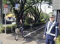 自転車レーン 一方通行に・・・相模原