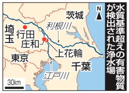 埼玉・行田浄水場で取水再開…基準値下回る