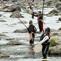 筑後川水系でアユ漁解禁、九州で最も早く