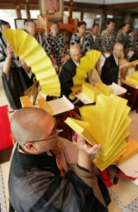 博多祇園山笠:発祥の寺で安全祈願の「夏祈祷」