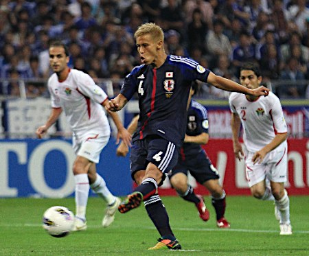 サッカーW杯アジア最終予選 日本 6 - 0 ヨルダン