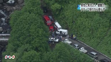 小６ら３人遭難か タケノコ採り 林道で車発見 秋田