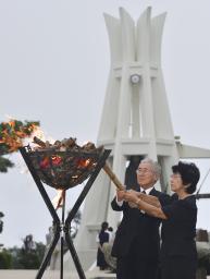 戦後６７年、「慰霊の日」＝野田首相ら出席し追悼式－沖縄