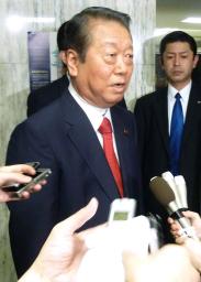小沢氏、きょう離党表明 新党結成は来週