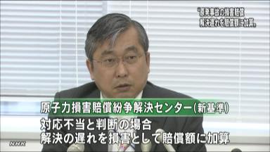 福島事故の賠償に上乗せ導入 東電の和解手続き遅れで年５％